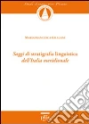 Saggi di stratigrafia linguistica dell'Italia meridionale Saggi di stratigrafia linguistica dell'Italia meridionale